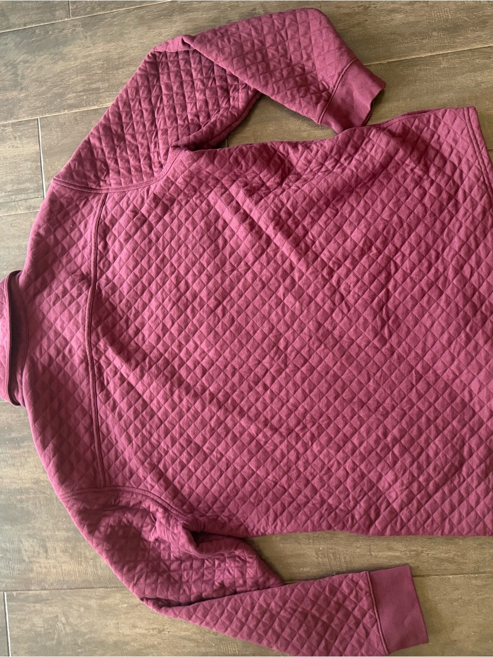 L.L. Bean Traditional Fit Quilted Snap Front Overshirt Burgundy Men’s XL Reg - Picture 9 of 9